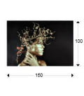 Regent Mujer Dorada Printed Glass Wall Art