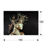 Regent Mujer Dorada Printed Glass Wall Art