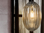 Schuller Ovila Small Single Pendant Light in Cognac Shade