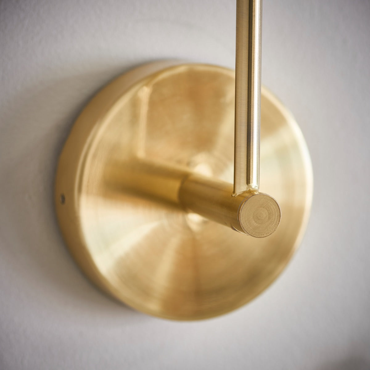 Endon Otto 1 Light Wall Light in Satin Brass with Opal Glass