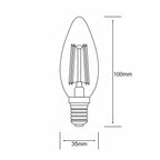Candle E14 LED Bulb 4Watt Warm White Dimmable