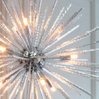 Endon Lena 9 Light Pendant Light in Chrome
