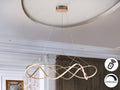 Schuller Molly Large Pendant Light in Rose Gold with Opal Diffuser with Remote