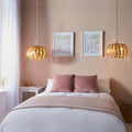Endon Delphine 3 Light Pendant Light in Gold Leaf
