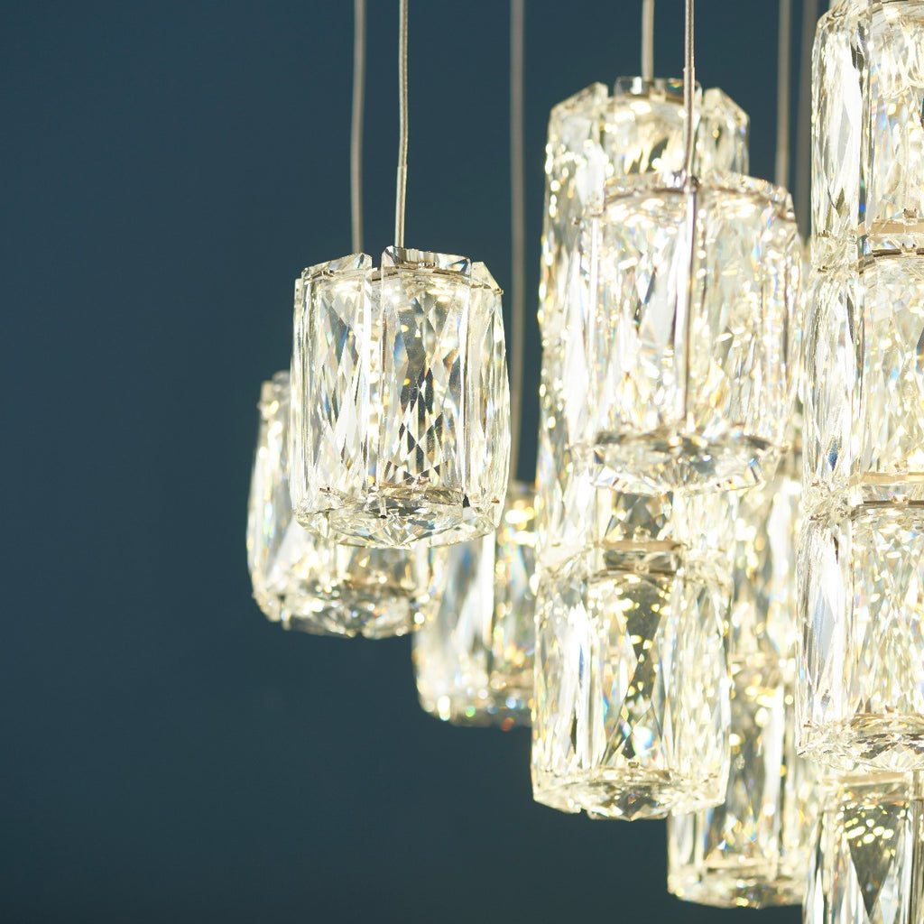 Endon Prisma 30 Light Pendant Light in Polished Chrome