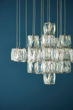 Endon Prisma 30 Light Pendant Light in Polished Chrome