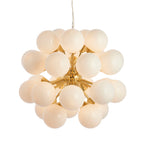 Endon Oscar 28 Light Cluster Pendant Light in Brushed Brass