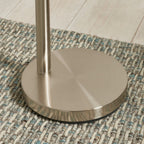 Endon Jaspa 3 Light Floor Lamp in Satin Nickel with White Glass