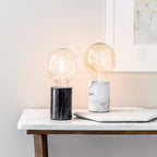 Endon Otto Table Lamp in Black Marble