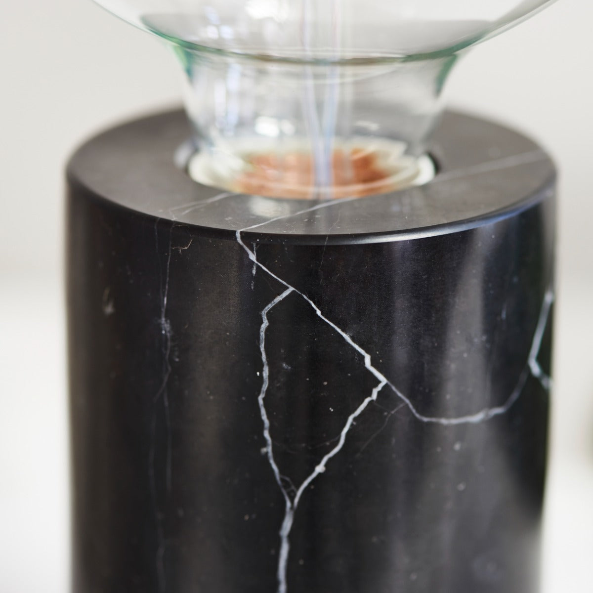 Endon Otto Table Lamp in Black Marble