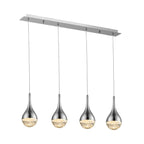 Schuller Elie 4 Light Bar Pendant Light in Chrome