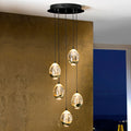 Schuller Rocio 5 Light Pendant Light in Gold and Black