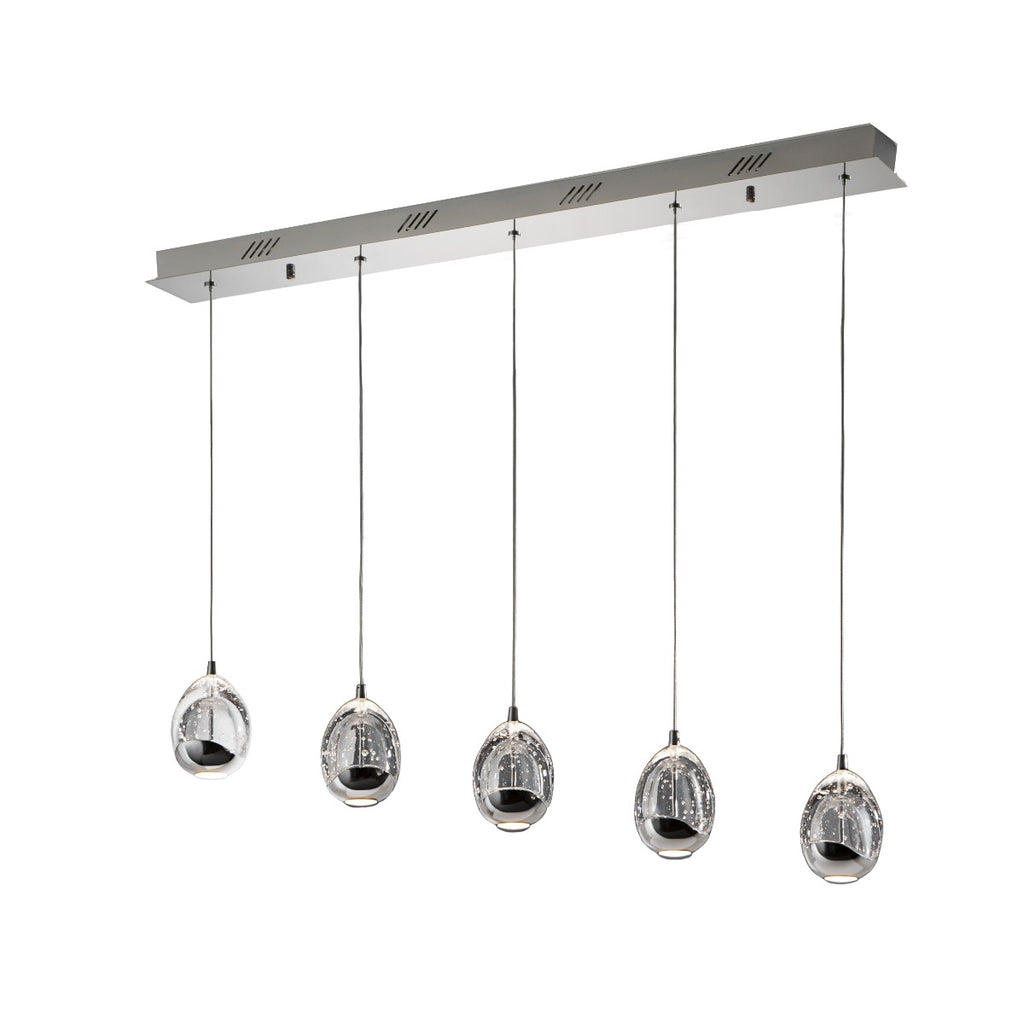 Schuller Rocio 5 Light Bar Pendant Light in Chrome