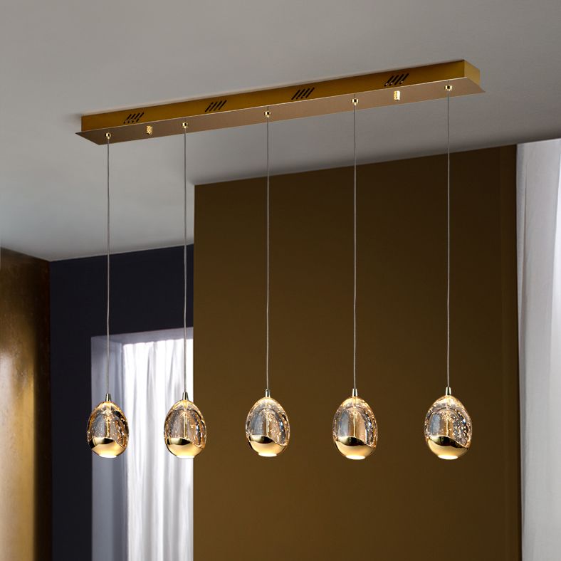 Schuller Rocio 5 Light Bar Pendant Light in Gold