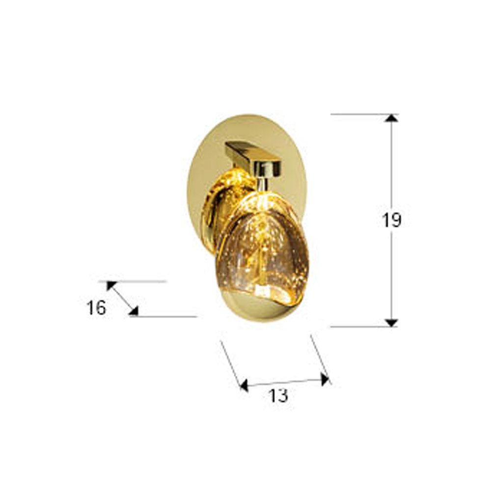Schuller Rocio Wall Light in Gold