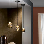Schuller Rocio Single Pendant Light in Gold and Black