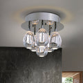 Schuller Rocio 6 Light Flush Ceiling Fitting in Chrome