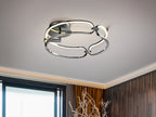 Schuller Colette Small Flush Ceiling Light in Chrome