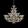 Schonbek Rivendell 16 Light Swarovski Radiance Crystal Chandelier in Etruscan Gold