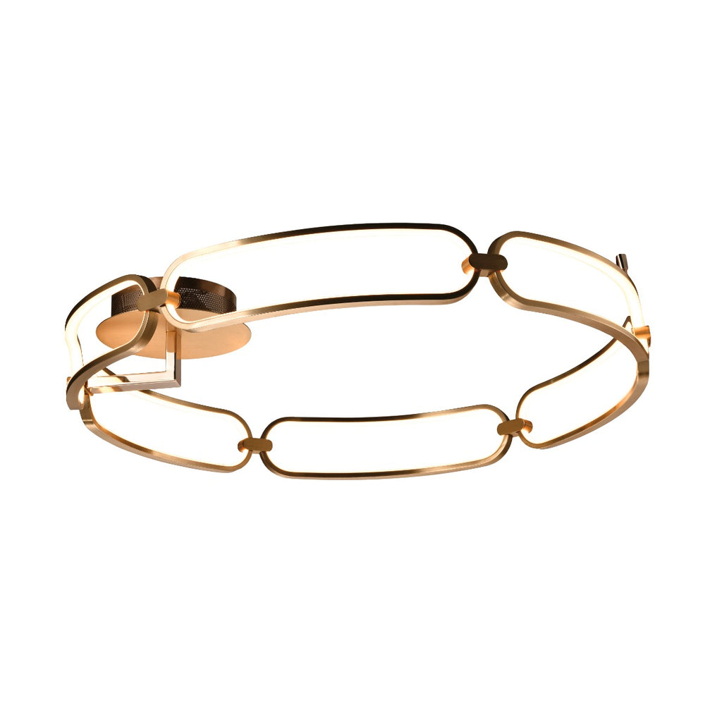 Schuller Colette Large Flush Ceiling Light in Rose Gold