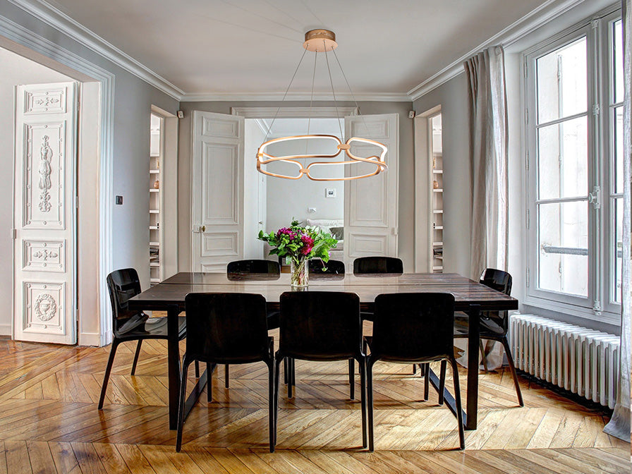 Schuller Colette Medium Pendant Light in Rose Gold