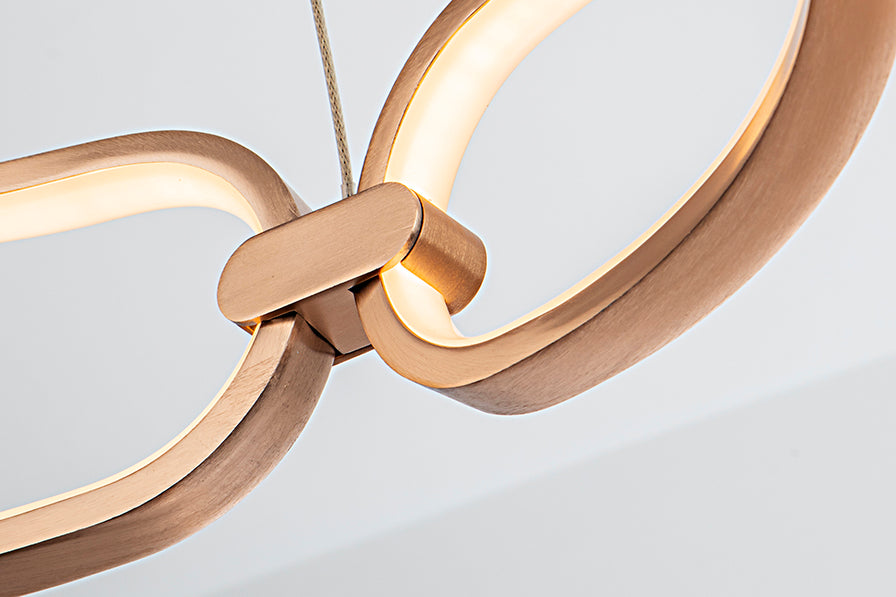Schuller Colette Large Pendant Light in Rose Gold