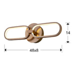 Schuller Colette Twin Wall Light in Rose Gold