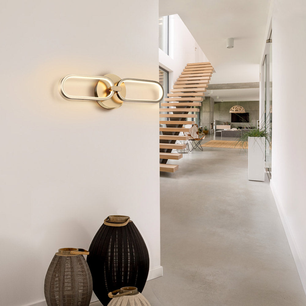 Schuller Colette Twin Wall Light in Rose Gold