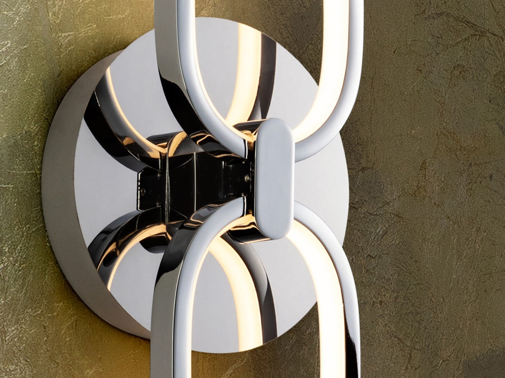 Schuller Colette Twin Wall Light in Chrome