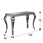 Regent Orla Console Table in Stainless Steel