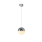 Schuller Sphere Large Single Pendant Light in Chrome