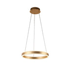 Schuller Helia Pendant Light in Gold Leaf Opal Diffuser