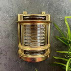 Navigator Cargo Wall Light in Solid Brass