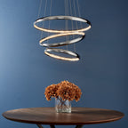 Endon Ozias 1 Light Pendant Light in Chrome with Clear Crystal Detail