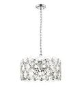 Regent Alyssa 6 Light Pendant Light in Chrome with Crystal