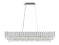 Regent Primrose 11 Light Linear Bar Pendant Light with Crystal in Chrome