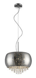 Regent Zinnia 3 Light Pendant Light in Chrome