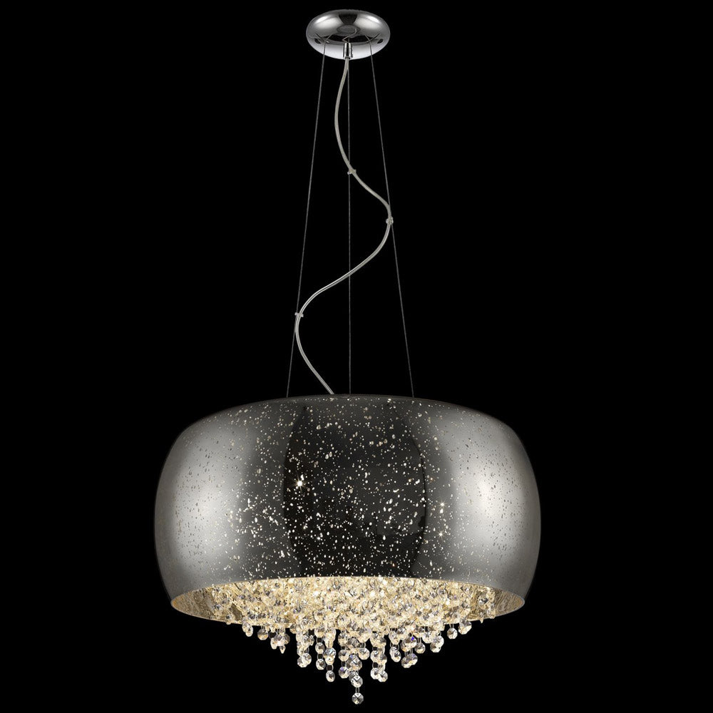 Regent Zinnia 5 Light Pendant Light in Chrome