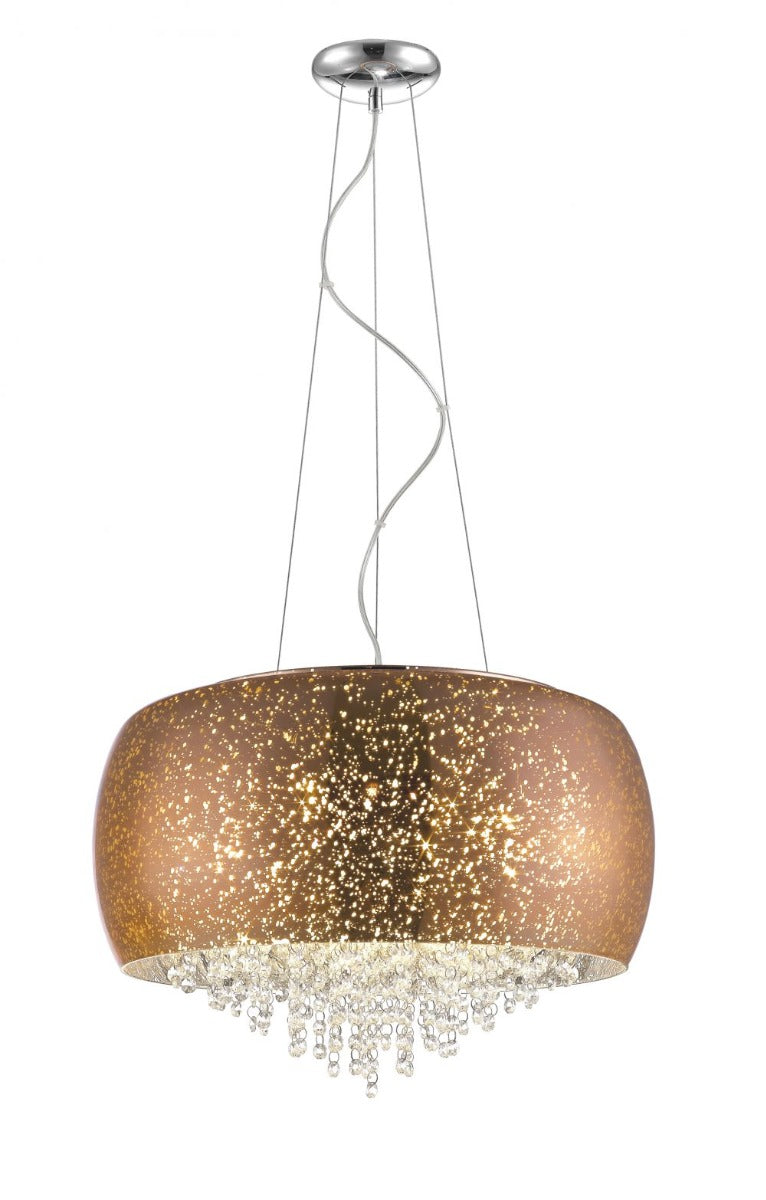 Regent Zinnia 5 Light Pendant Light in Copper