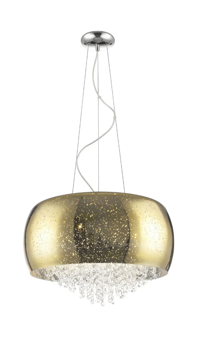 Regent Zinnia 5 Light Pendant Light in Gold