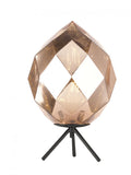 Regent Acacia Table Lamp in Gold with Black Glass