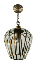 Regent Marlene 1 Light Ceiling Lantern in Antique Brass