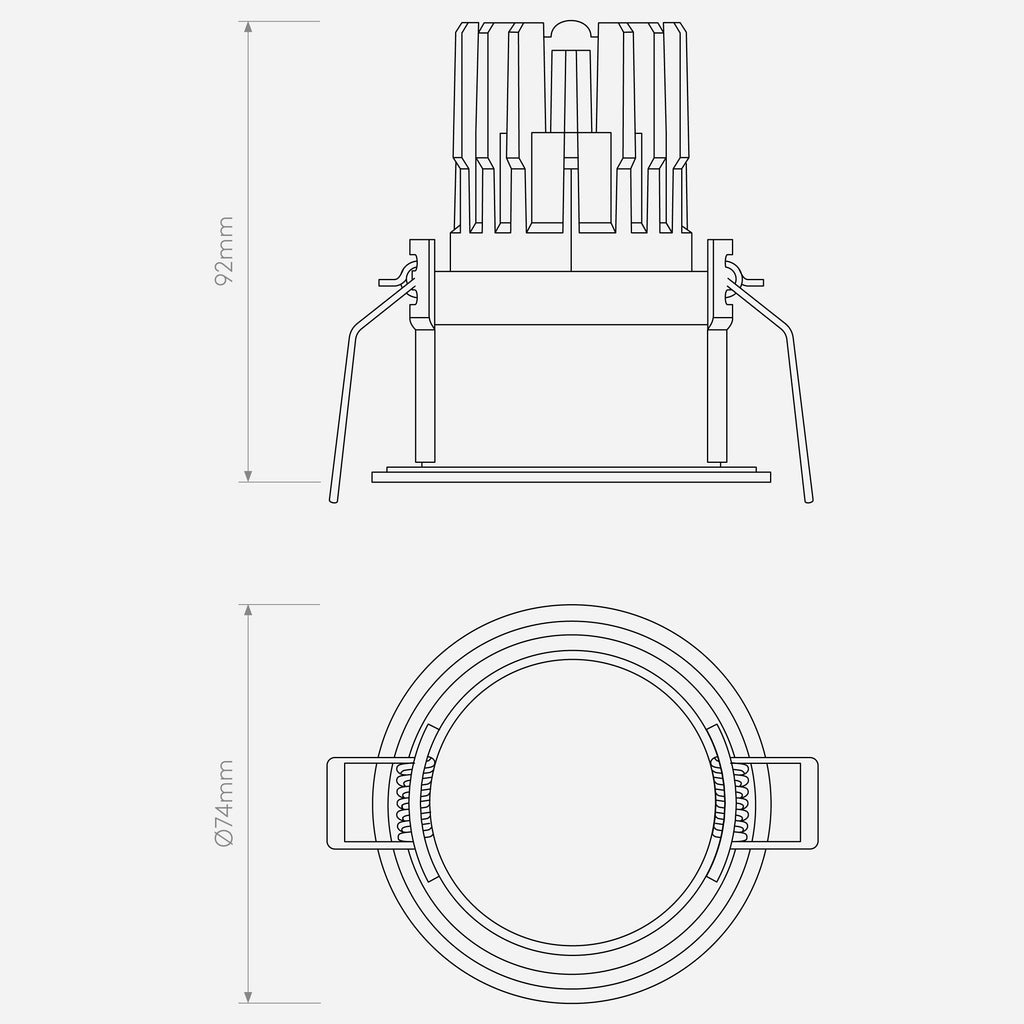 Pinhole PRO Round Fixed IP65