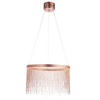 END Zelma 1 Light Pendant Light in Brushed Copper and Copper