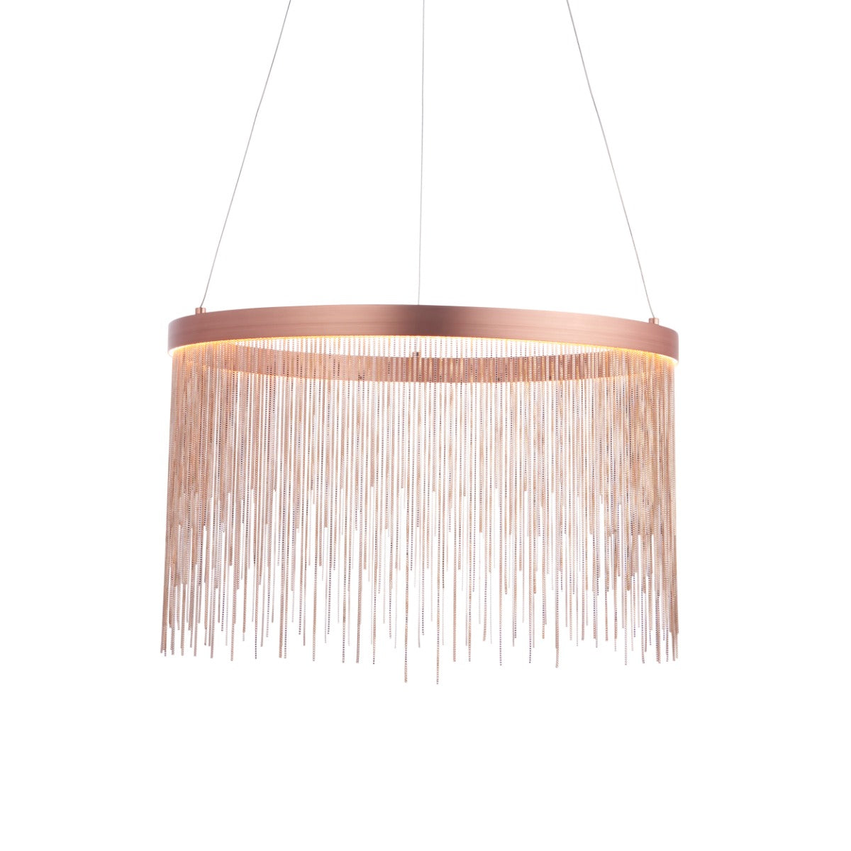 END Zelma 1 Light Pendant Light in Brushed Copper and Copper
