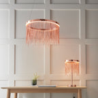 Endon Zelma Table Lamp in Brushed Copper and Copper
