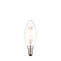 Endon E14 LED Filament Candle 4 Watt Warm White Clear Glass Dimmable