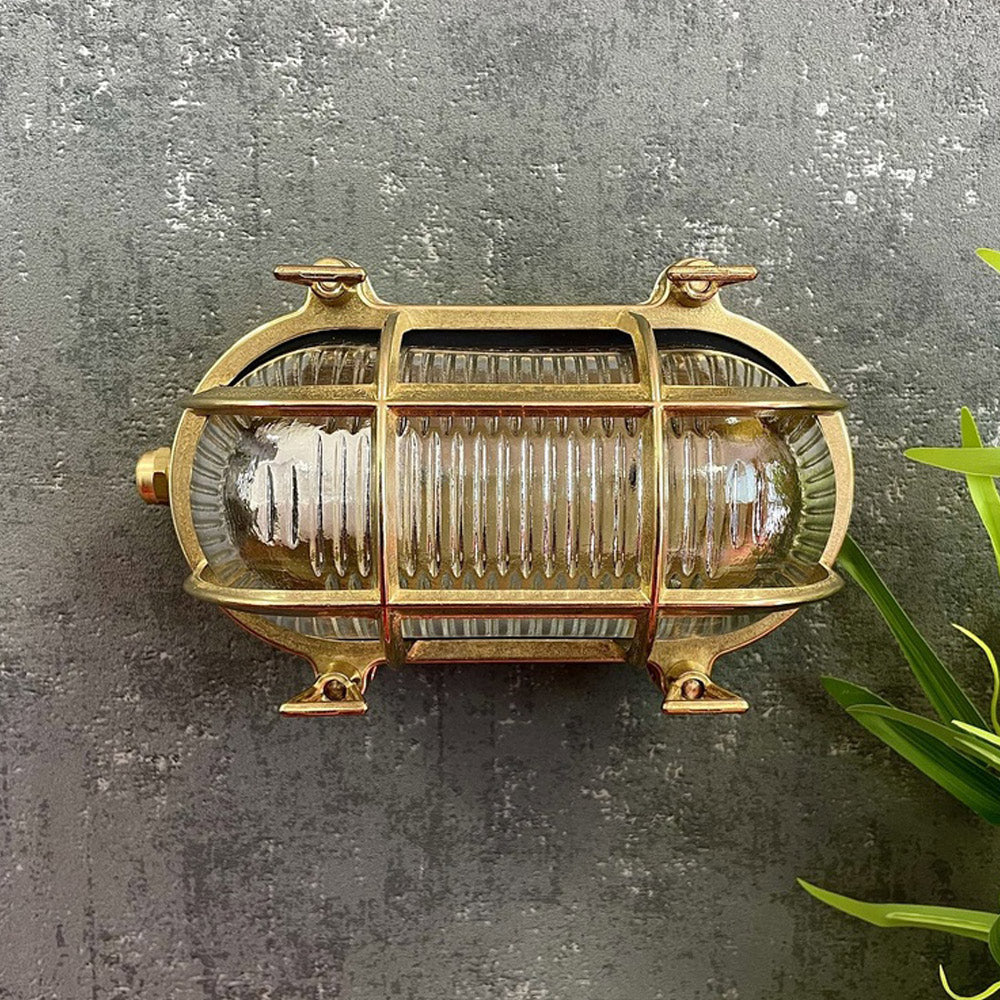 Navigator Horatio Small Standard Bulkhead in Solid Brass