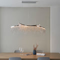 Endon Orphelia 1 Light Pendant Light in Chrome with Silver Effect Chain