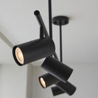 Endon Rez 5 Light Spotlight in Matt Black